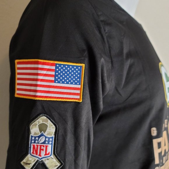NWT Green Bay Packers NFL Salute To Service Long Sleeve Mens Black Shirt Size L - Picture 4 of 12